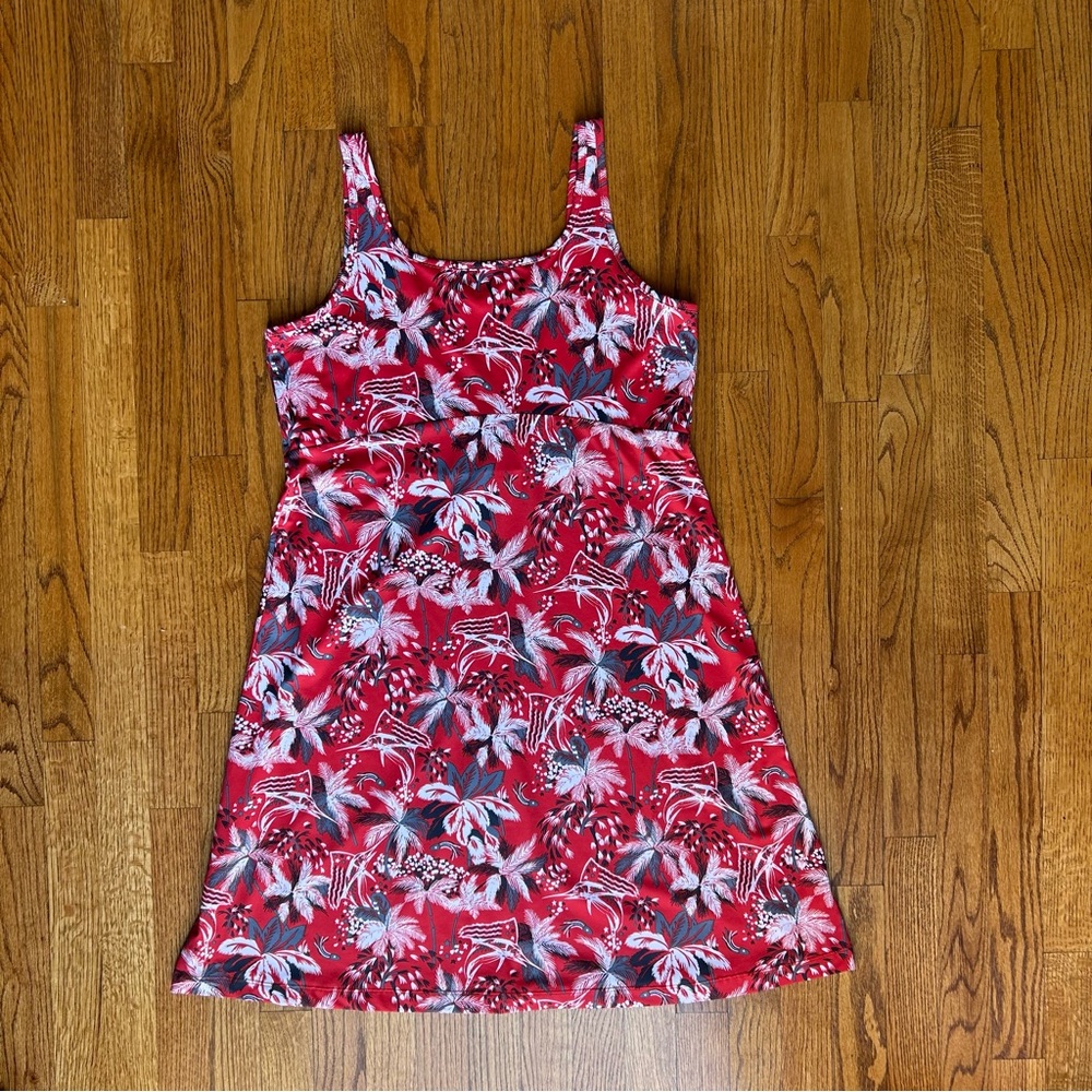Floral Red white & blue dress